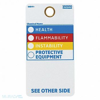 ELECTROMARK HMIG Label 5-3/4 in H 3 in W PK25, 8XZ05