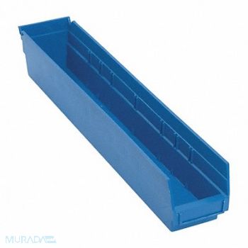 QUANTUM STORAGE SYSTEMS F0621 Shelf Bin Blue Polypropylene 4 in, 8Y082