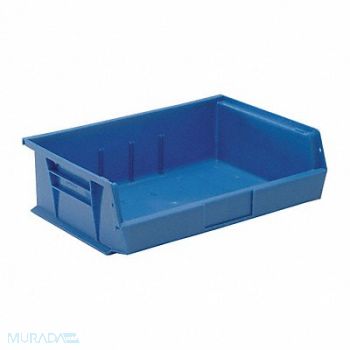 QUANTUM STORAGE SYSTEMS F0606 Hang and Stack Bin Blue PP 5 in, 8Y085