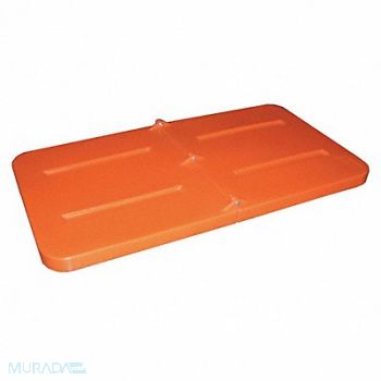 GRAINGER APPROVED Tilt Truck Lid Orange Fits 1/3 cu yd., 8YD67