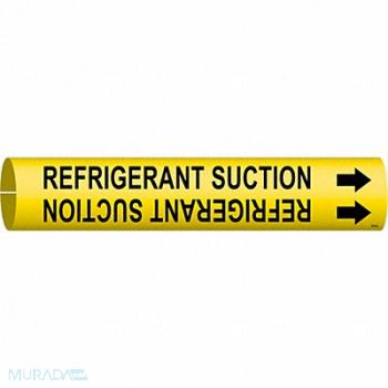 BRADY Pipe Markr Refrigerant Suction 13/16in H, 8YDY1