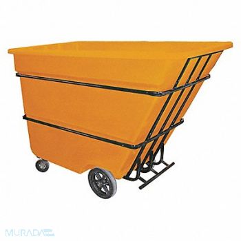 GRAINGER APPROVED Tilt Truck Heavy-Duty 1-3/4 cu yd Orange, 8YF83