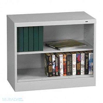 TENNSCO Bookcase Width 36 In 2 Shelf Grey, 8YLD2