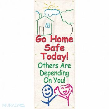 ACCUFORM Safety Banner 74in x 28in Poly Sheeting, 8YLL6