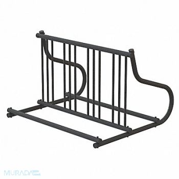 MADRAX Bike Rack 2-Sided 8-Bike 48 in Black, 8Z838