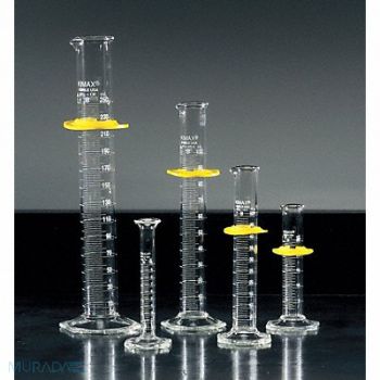 KIMBLE Graduated Cylinder 500mL Glass Clear PK8, 38VK37