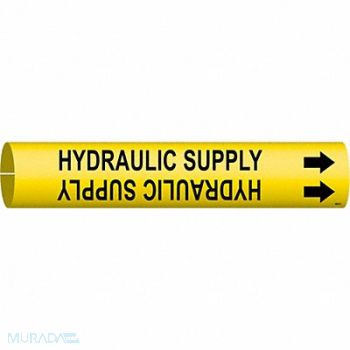 BRADY Pipe Marker Hydraulic Supply 2 13/16in H, 8ZAM5