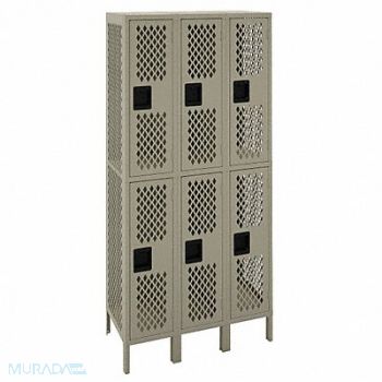 TENNSCO Wrdrb Lckr 2x3Lckr Sand 78 x36 x18 Assm, 8ZDD1