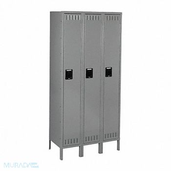 TENNSCO F0413 Lckr 1x3Lckr Gray 66 x36 x12 UnAssm, 8ZDV8