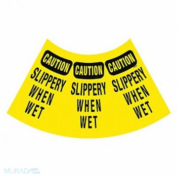 ROCKFORD SILK SCREEN PROCESS Cone Collar Yw/Blk Slippery When Wet PK6, 8ZEN1