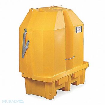 ULTRATECH Cvrd Drum Spl Cntnmnt Palet 63-1/2 in H, 8ZEP8