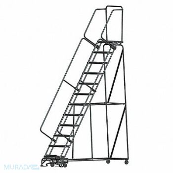 BALLYMORE Lockstep Rolling Ladder Steel 120 In.H, 8ZFE1