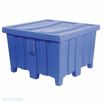 MYTON INDUSTRIES Ribbed Wall Container Blue, 8ZJ82