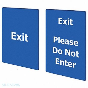TENSABARRIER EXIT PLEASE DO NOT ENTER BLUE, 8ZJN9