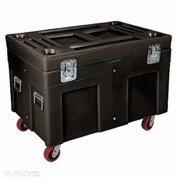 MYTON INDUSTRIES F1330 Storage Cart Black Polyethylene 34 in, 8ZJT7