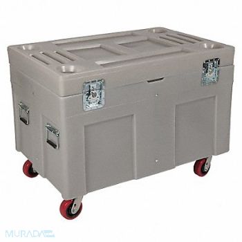 MYTON INDUSTRIES F1330 Storage Cart Gray Polyethylene 34 in, 8ZJT8