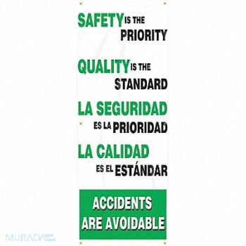 ACCUFORM Safety Banner 74in x 28in Poly Sheeting, 8ZL26