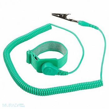 ECLIPSE ESD Wrist Strap Adjustable 6 ft L Green, 22C688