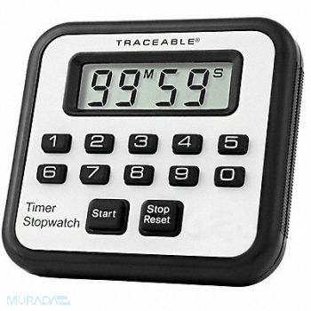 TRACEABLE Alarm Timer/Stopwatch Accuracy 0.01 Pct, 9CVA4