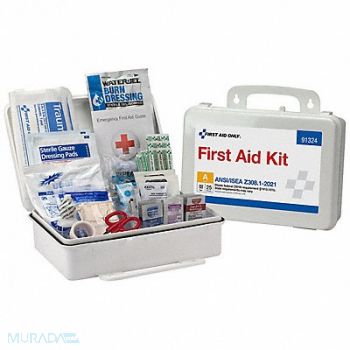 FIRST AID ONLY First Aid Kit 25 People Served 3 W 7 H, 794KG1