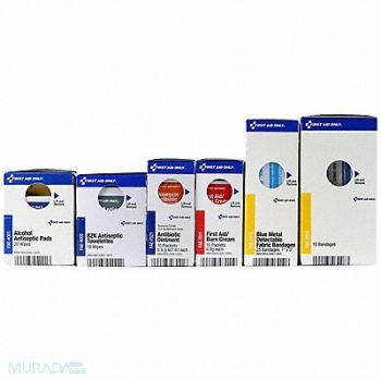 FIRST AID ONLY First Aid Kit Refill White 8 in H 9 in W, 800TL3