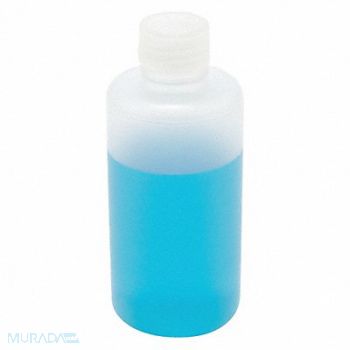 LAB SAFETY SUPPLY Bottle 250mL Plastic Narrow PK12, 9AA07