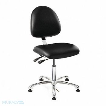 BEVCO Ergonomic ESD Task Chair Vinyl Black, 9AAH8