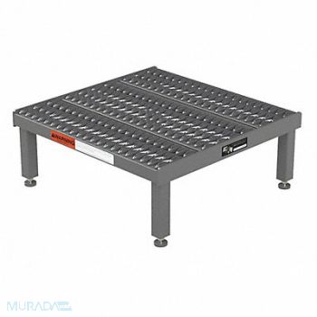 GRAINGER APPROVED Work Pltform Adjstbl Ht Stl 9 to 14 In H, 9AAX8