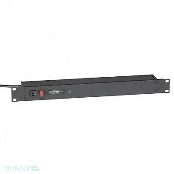 GRAINGER APPROVED Surge Protected PDU 120V 6 Outlet Black, 9AEV9