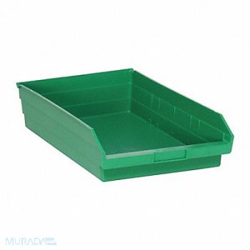 QUANTUM STORAGE SYSTEMS F0620 Shelf Bin Green Polypropylene 4 in, 9AFJ4