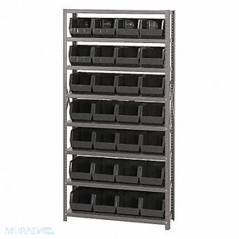 QUANTUM STORAGE SYSTEMS E1497 Bin Shlvng 12inx75inx36in Black, 9AKV1