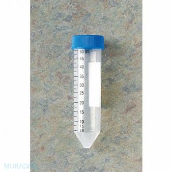 GRAINGER APPROVED Centrifuge Tube 50mL Sterile PP PK500, 9ALN8