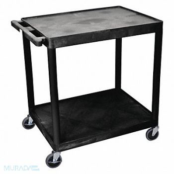GRAINGER APPROVED Utility Cart 400 lb Load Cap. PE, 9APA4