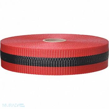 GRAINGER APPROVED Barrier Tape Woven 2 In x 200 ft Red, 9APG9