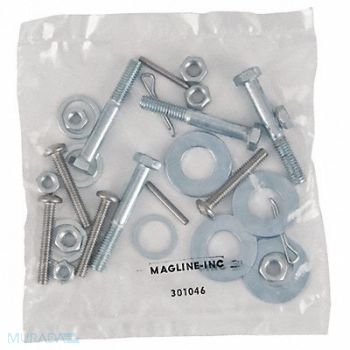 MAGLINER Fastener Kit Steel Silver, 9AUD2