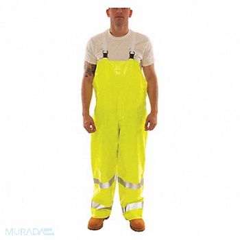 TINGLEY Flame Resistant Rain Overall Ylw/Grn M, 8CH39