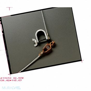 GRAINGER APPROVED Grounding Wire Allgtr Clip C-Clp 10ft, 8AAM5