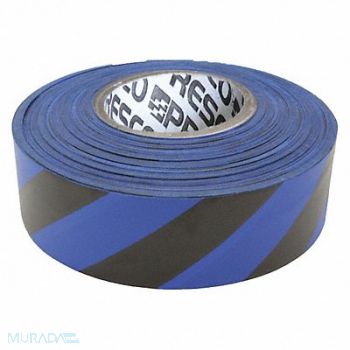 PRESCO PRODUCTS CO Flagging Tape Blue/Blk 300ft x 1-3/16In, 9CJ88