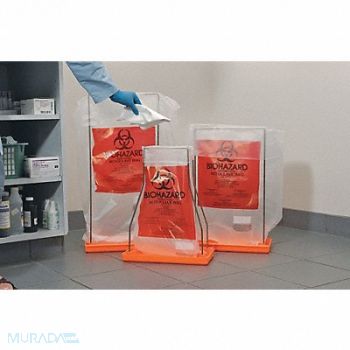 SP SCIENCEWARE Autocl Biohazard Bags 3 gal Clear PK100, 9CP32