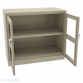 TENNSCO Storage Cabinet 42 x48 x24 Sand 2Shlv, 9CUR6