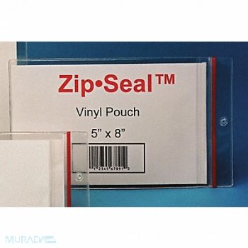 HOL-DEX Label Holder Clear Zip Sealed Pouch PK25, 9CZ14