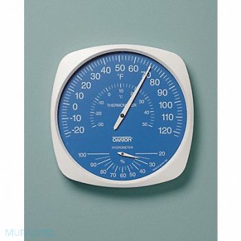 OAKTON Indoor Analog Hygrometer -22 to 122 F, 9DN75