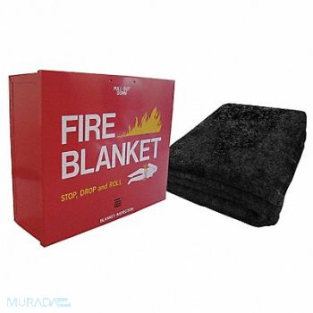 GRAINGER APPROVED Fire Blanket 5.2 ft W 7 ft L Gray, 9DPA4