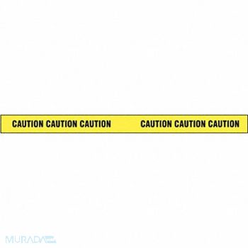 GRAINGER APPROVED Barricade Tape Yellow/Black 180ft x 2 In, 9DR72