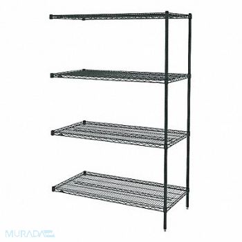 METRO Wire Shlv Unit Cap 500 lb 24inx63inx24in, 8AAZ6