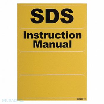 JUSTRITE Label Pack Yellow, 9DTJ5