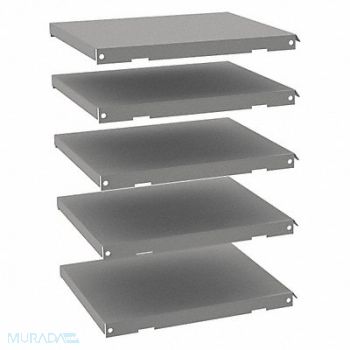 TENNSCO Shelves Letter Size Gray PK5, 9DU19