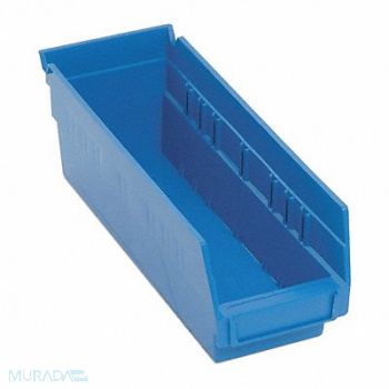 QUANTUM STORAGE SYSTEMS F0613 Shelf Bin Blue Polypropylene 4 in, 9DUX0
