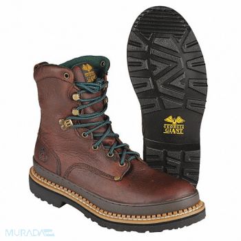 GEORGIA BOOT 8 Work Boot 10 Wide Brown Steel PR, 9DVK4