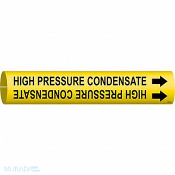 BRADY Pipe Marker High Pressure Condensate, 9DZH8